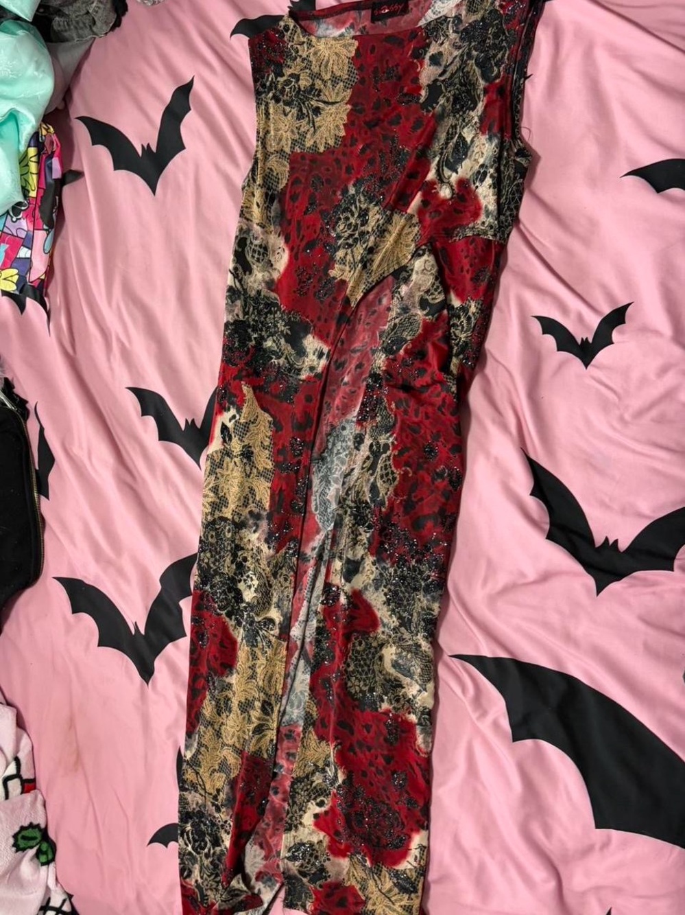 Vintage Y2K Tunic Dress With Front Slit